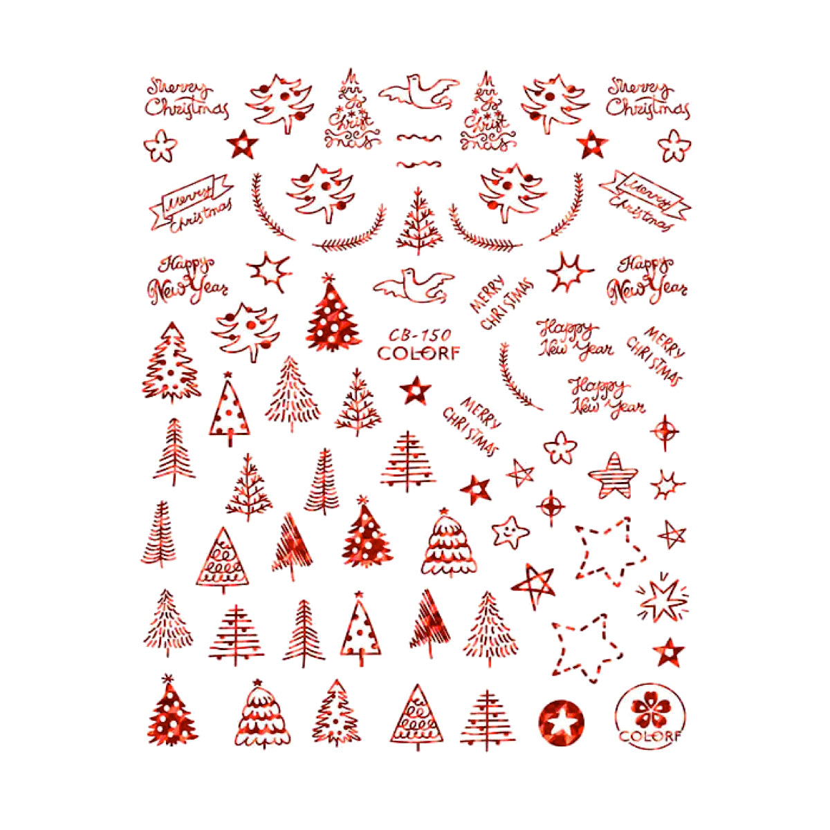 Abtibild Unghii /Sticker 150 Iarna