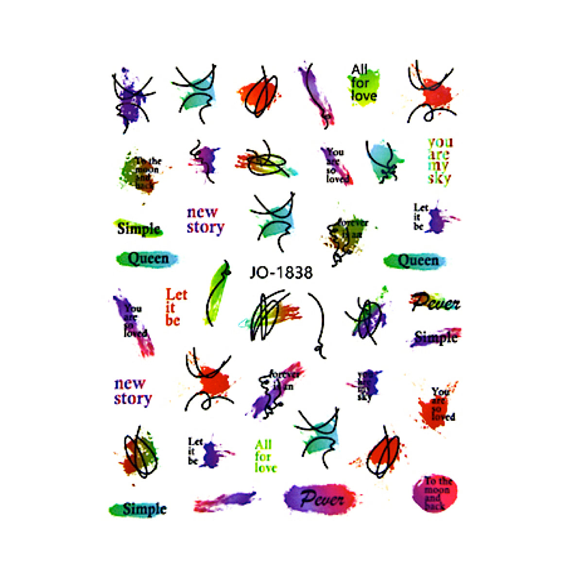 Sticker unghii 1838