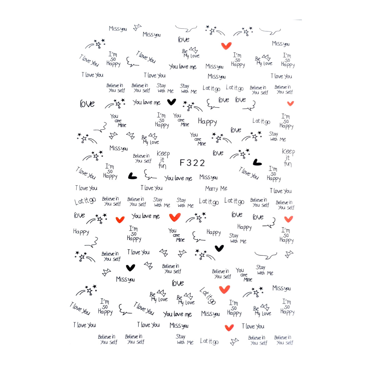 Sticker Decor Unghii Coria 322