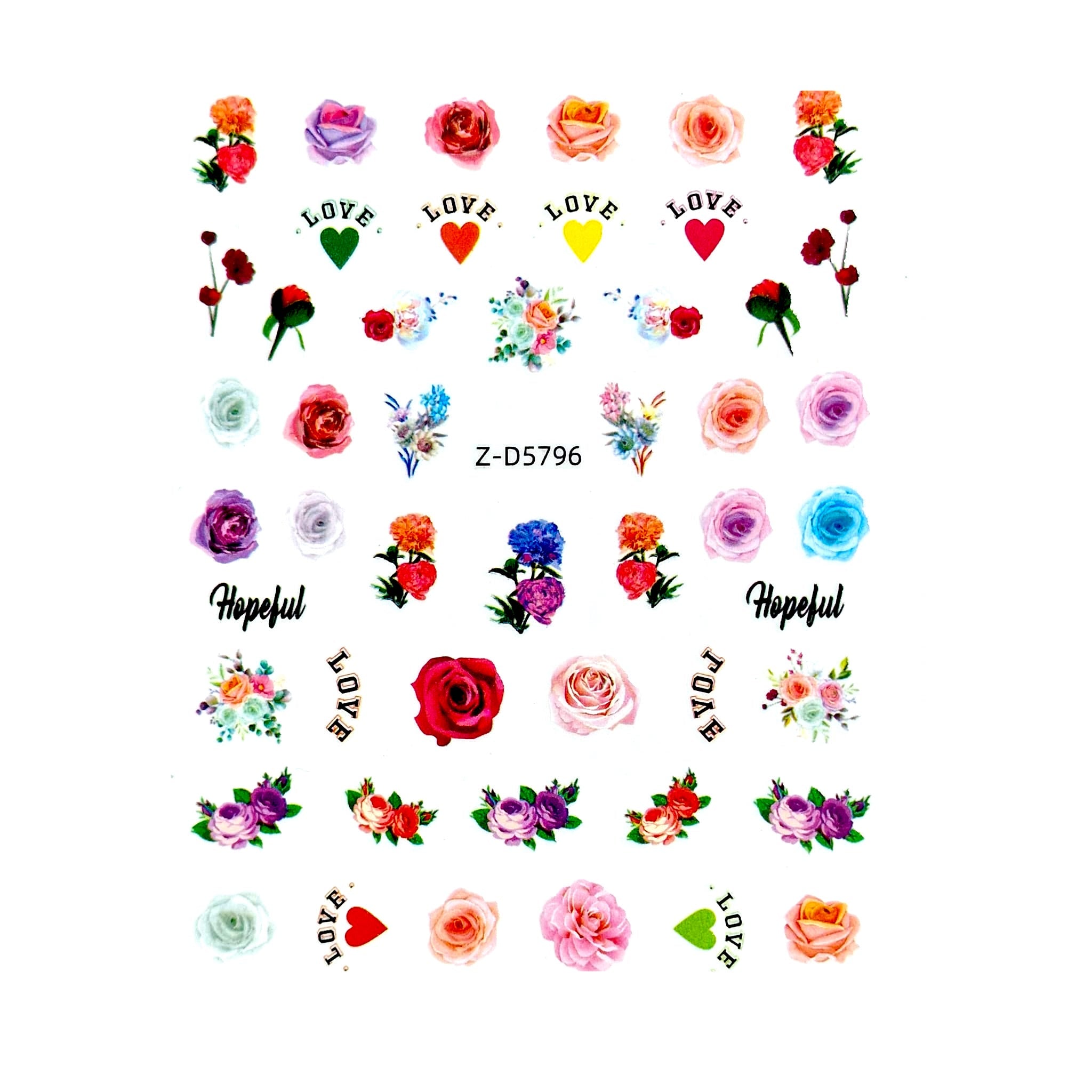 Sticker Decor Unghii 5796 V