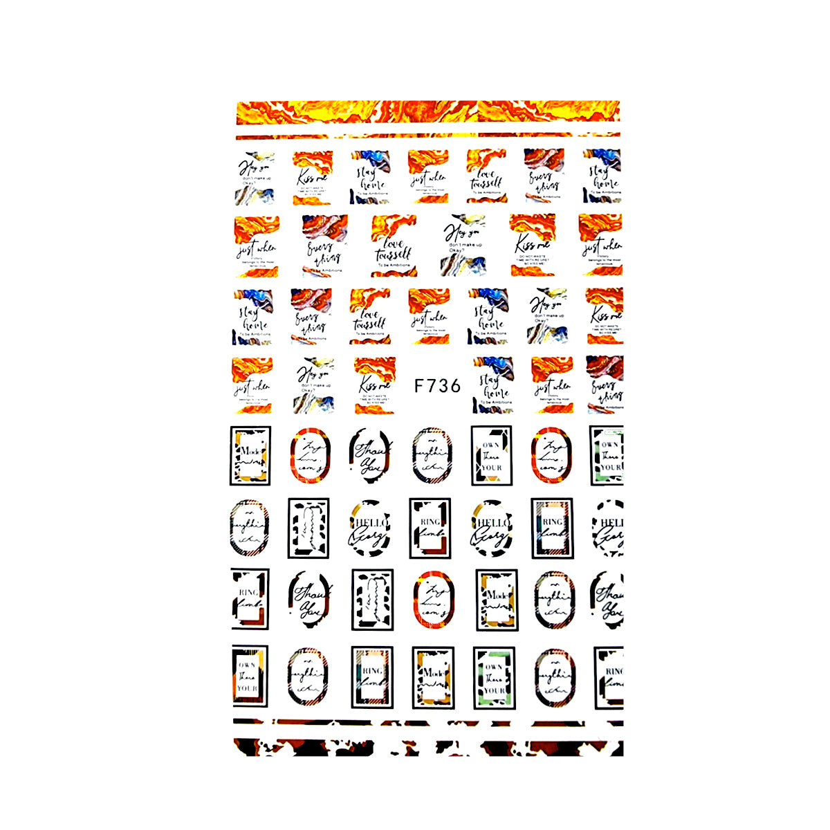 Sticker Unghii Ultra-Fin 736