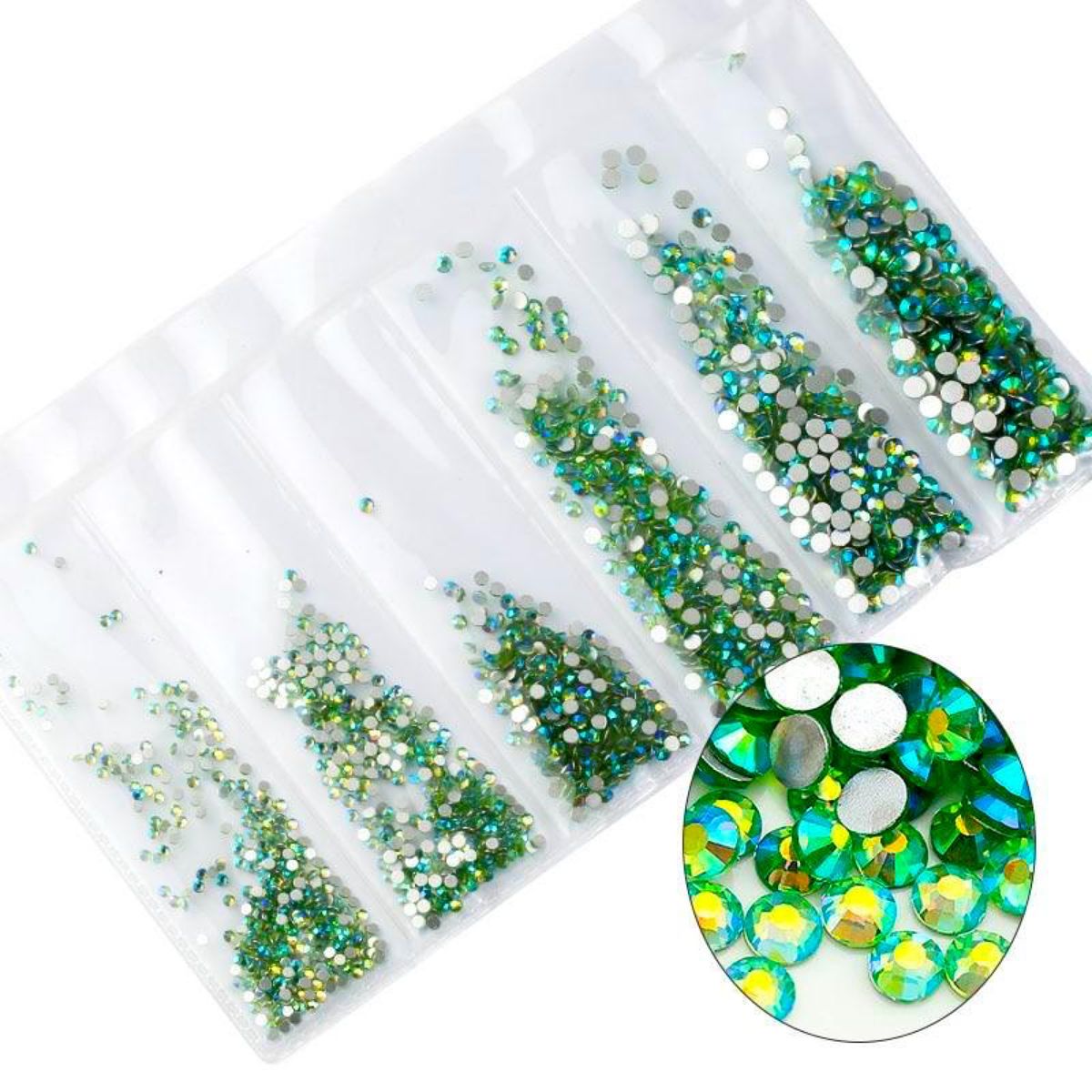 Stras Decor Unghii Light Green AB
