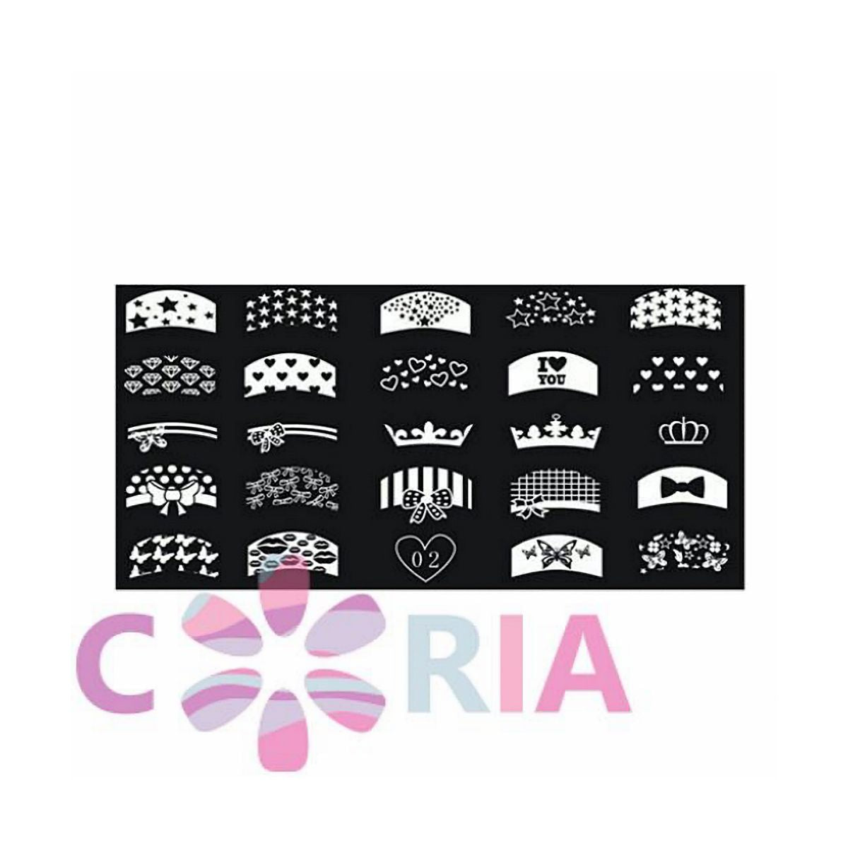Matrita Decor Unghii Medie XIN 02