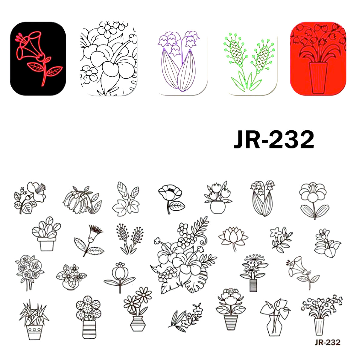 Matrita Decor Unghii JR 232