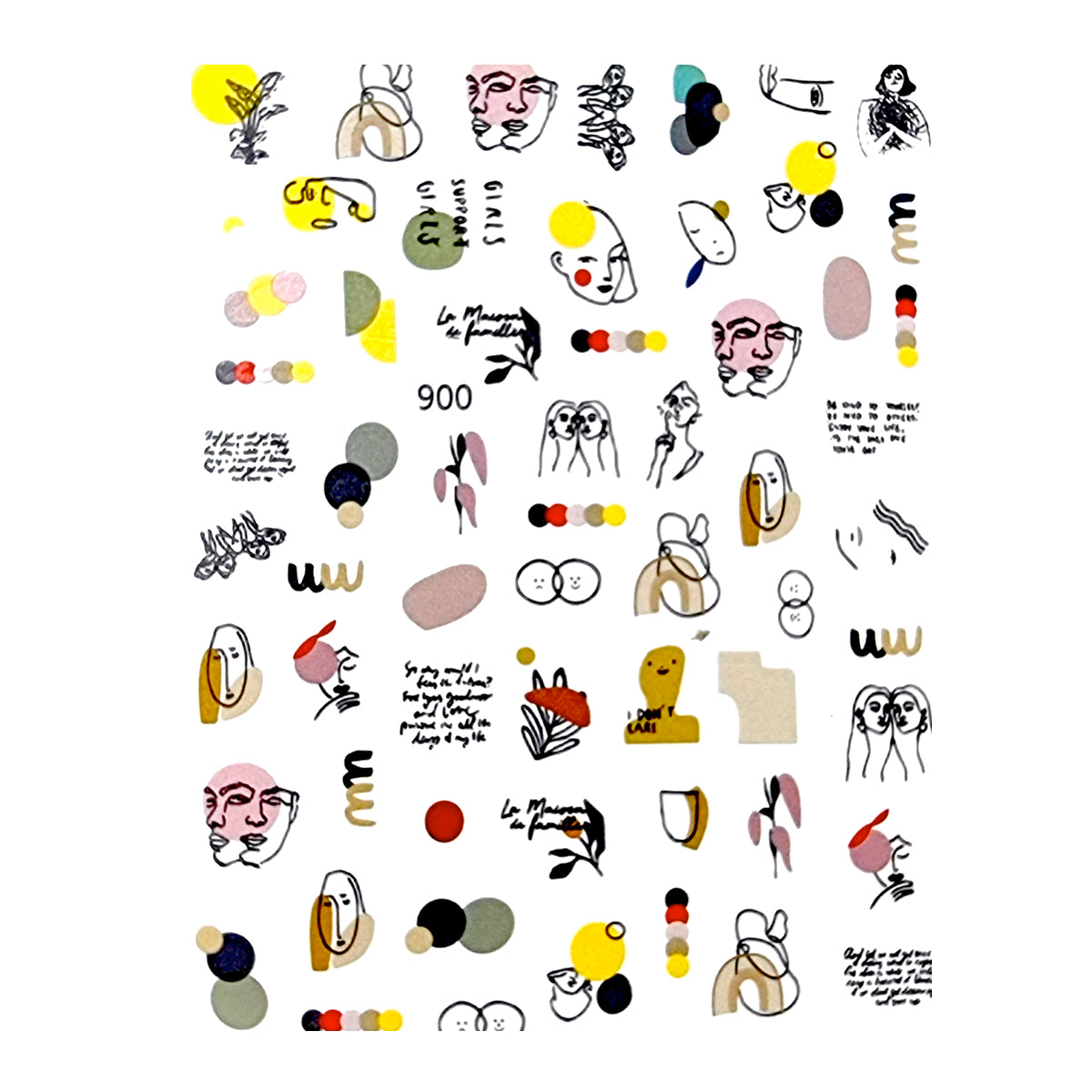 Sticker Unghii AbstractXX 900