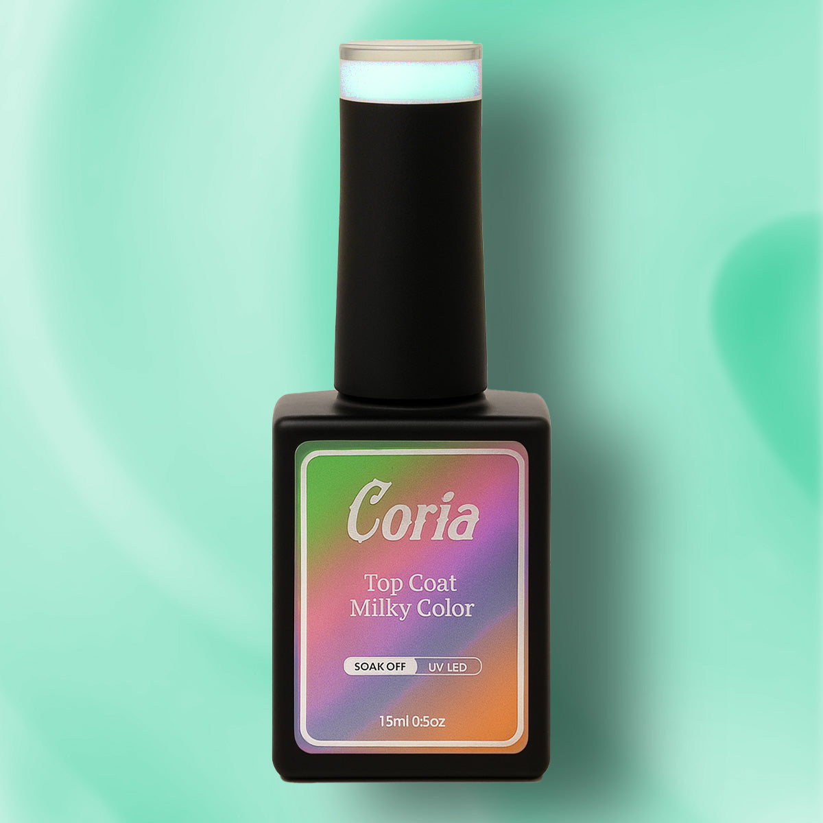 Top Coat Color Milky White Color Coria 15 ml 017