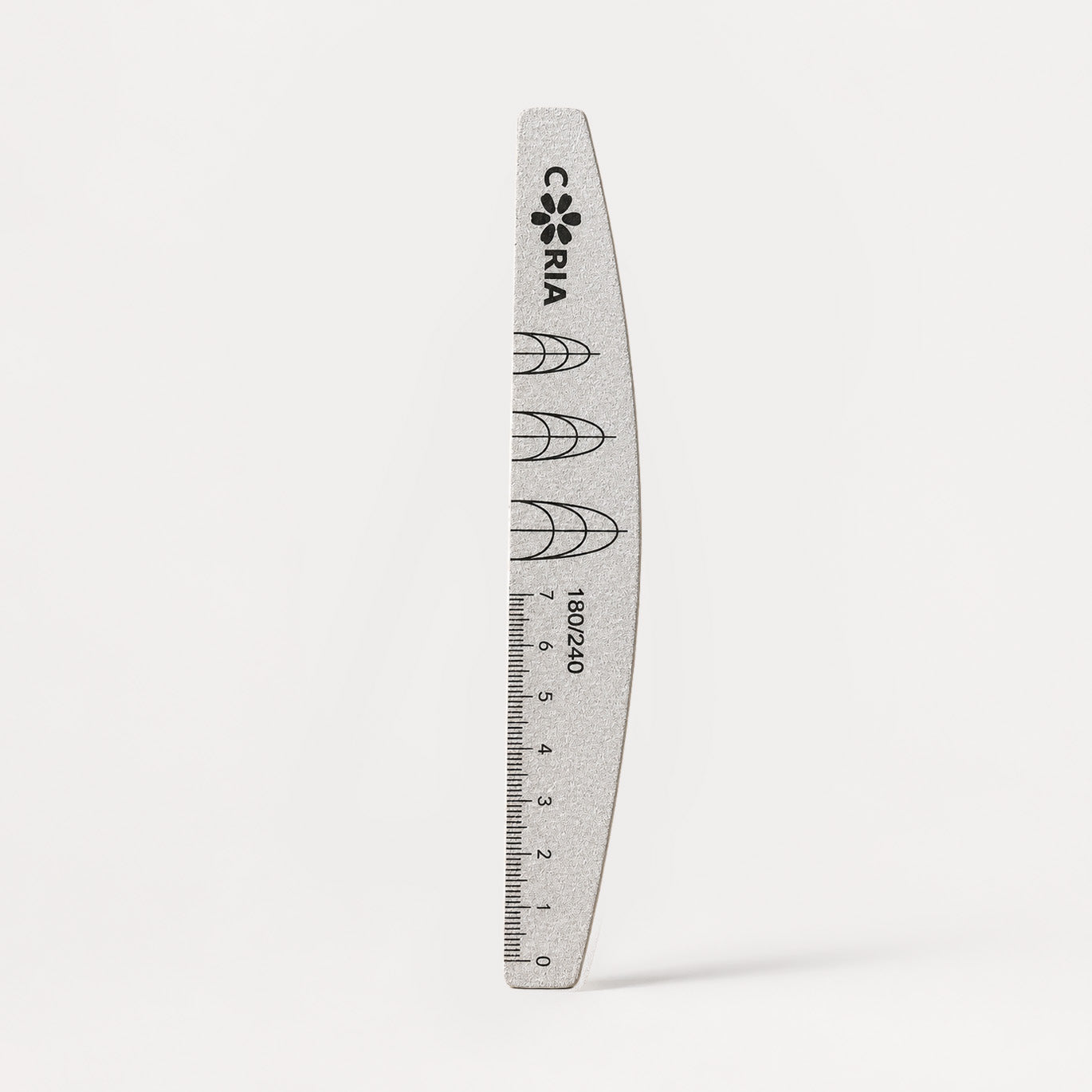 Image of Pila Profesionala Coria Nail Shape Guide 180/240 – Ruler