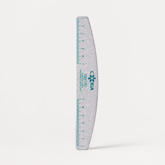Set 25 pile profesionale Coria Half Moon 150/180 Ruler Blue – pilă semilună cu riglă și marcaje albastre