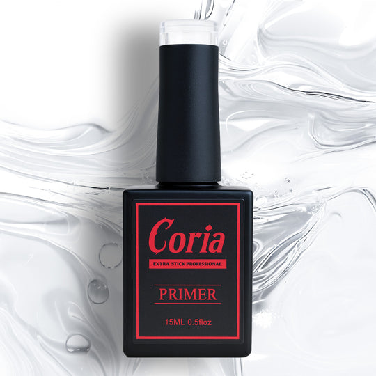 Primer Air Dry Coria 15 ml fără acid – flacon negru cu etichetă roșie