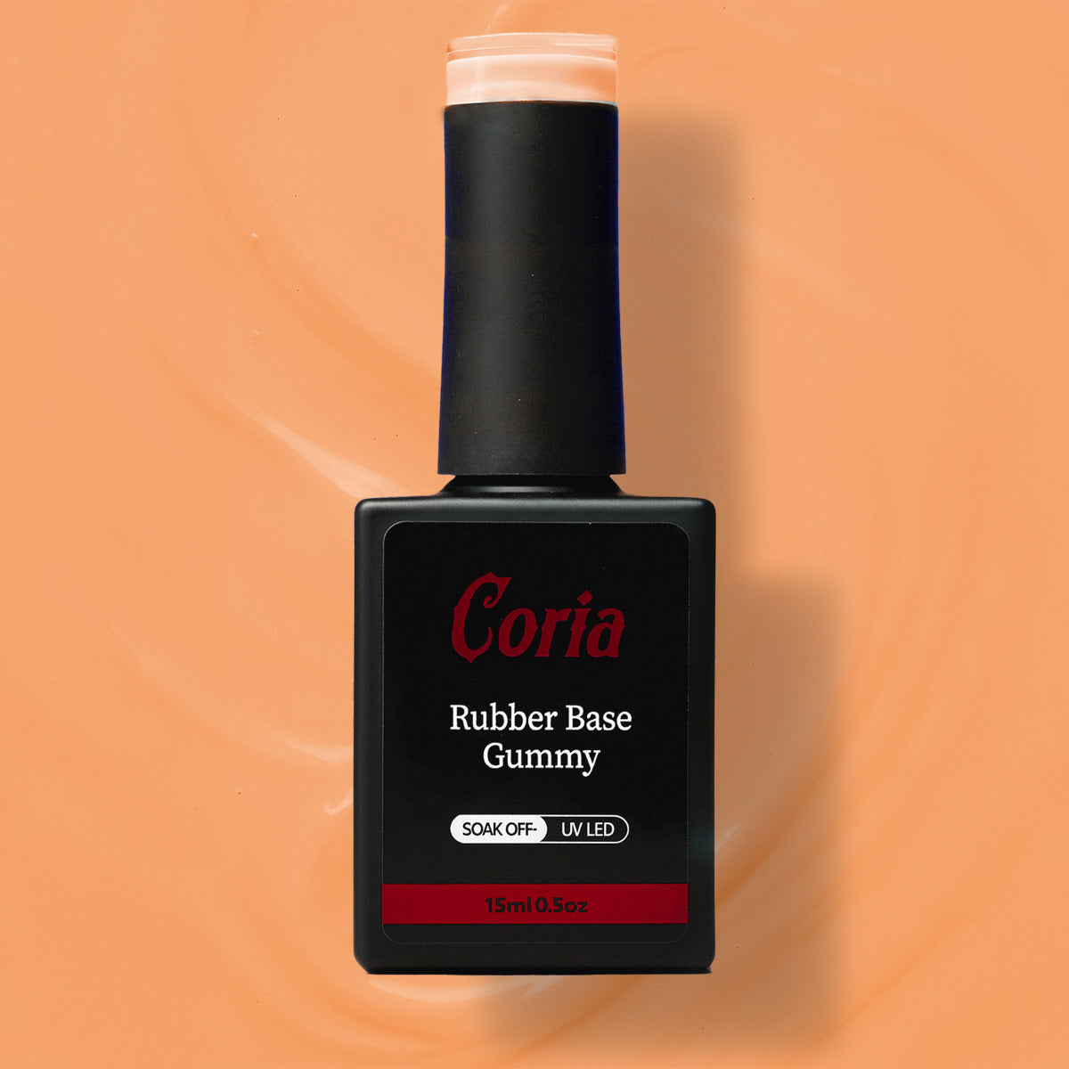 Baza Rubber Gummy Coria 076 Pastel Orange 15 ml