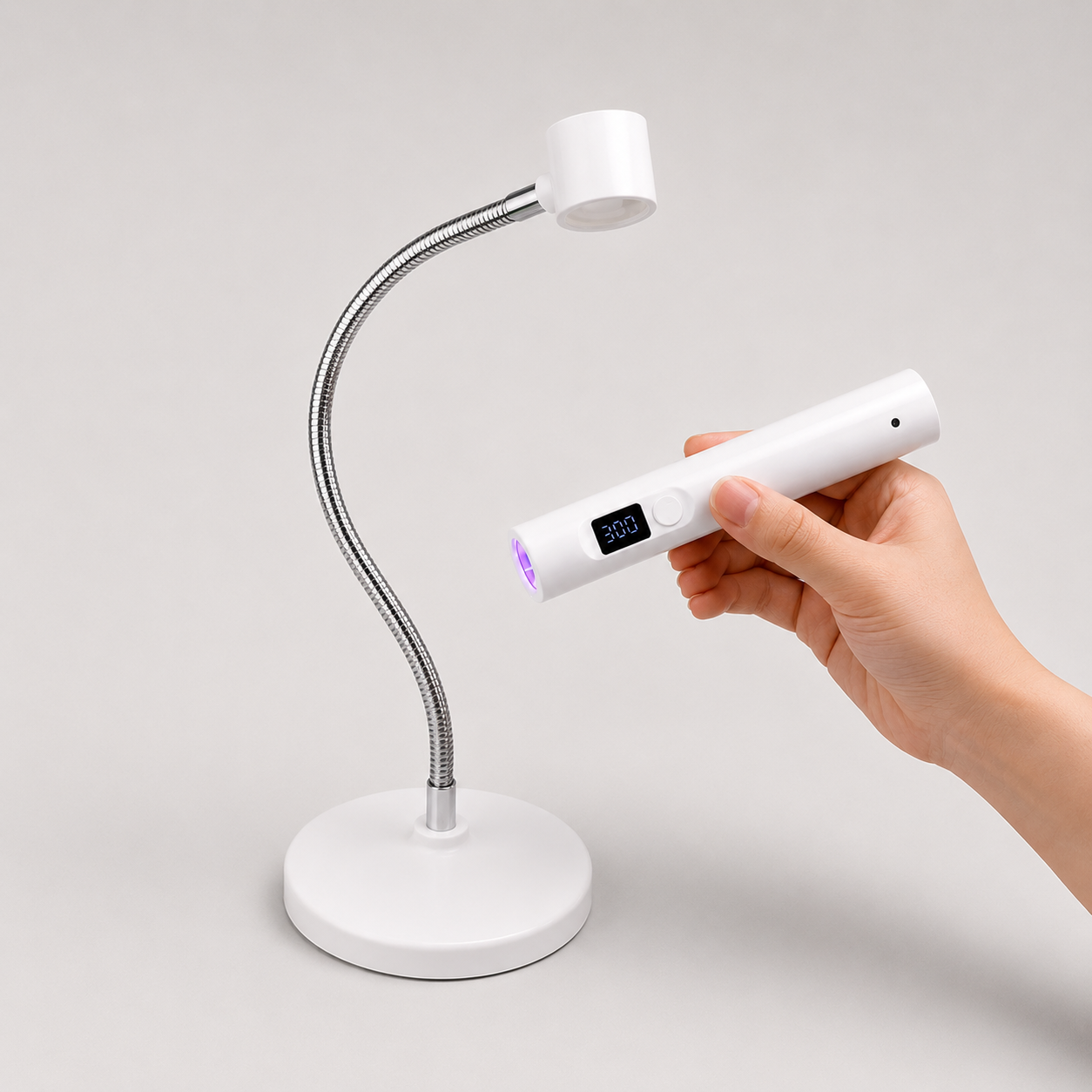 Image of Lampa UV/LED Flash Cure Profesionala cu Suport Magnetic ,Reincarcabila