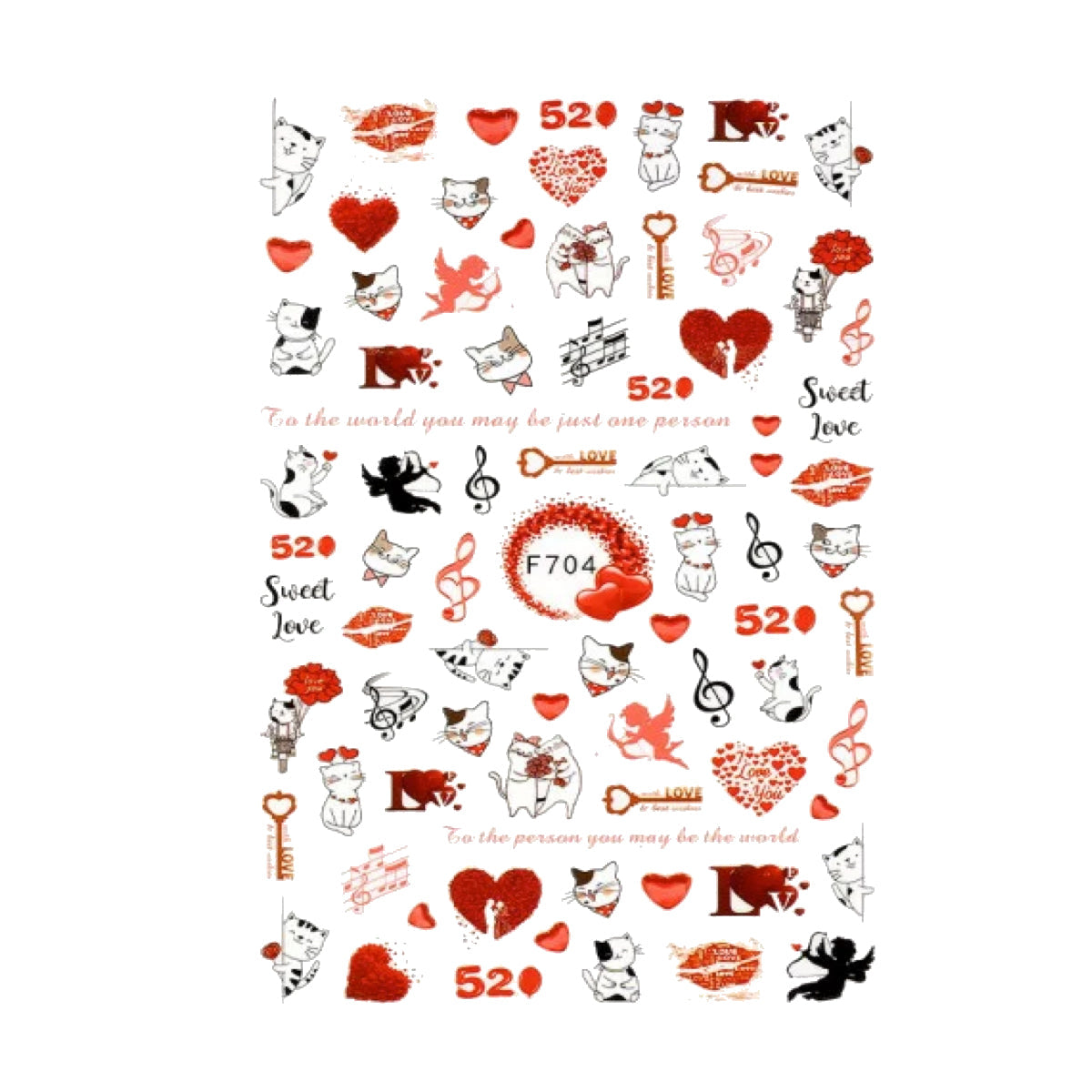 Image of Sticker Decor Unghii Coria 704