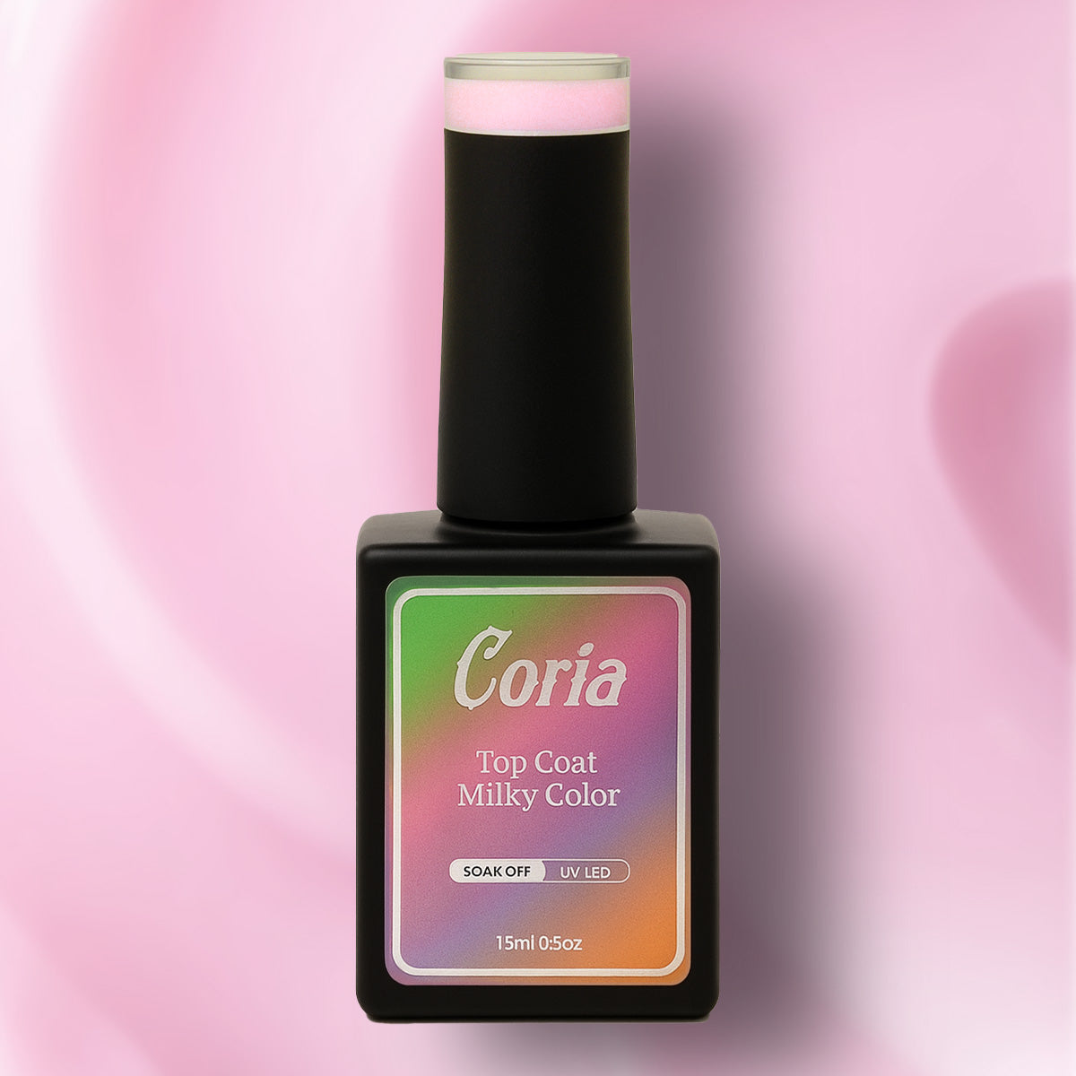 Top Coat Color Milky White Color Coria 15 ml 012