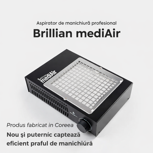 Aspirator colector praf manichiură MediAir by Saeshin negru, 60 W