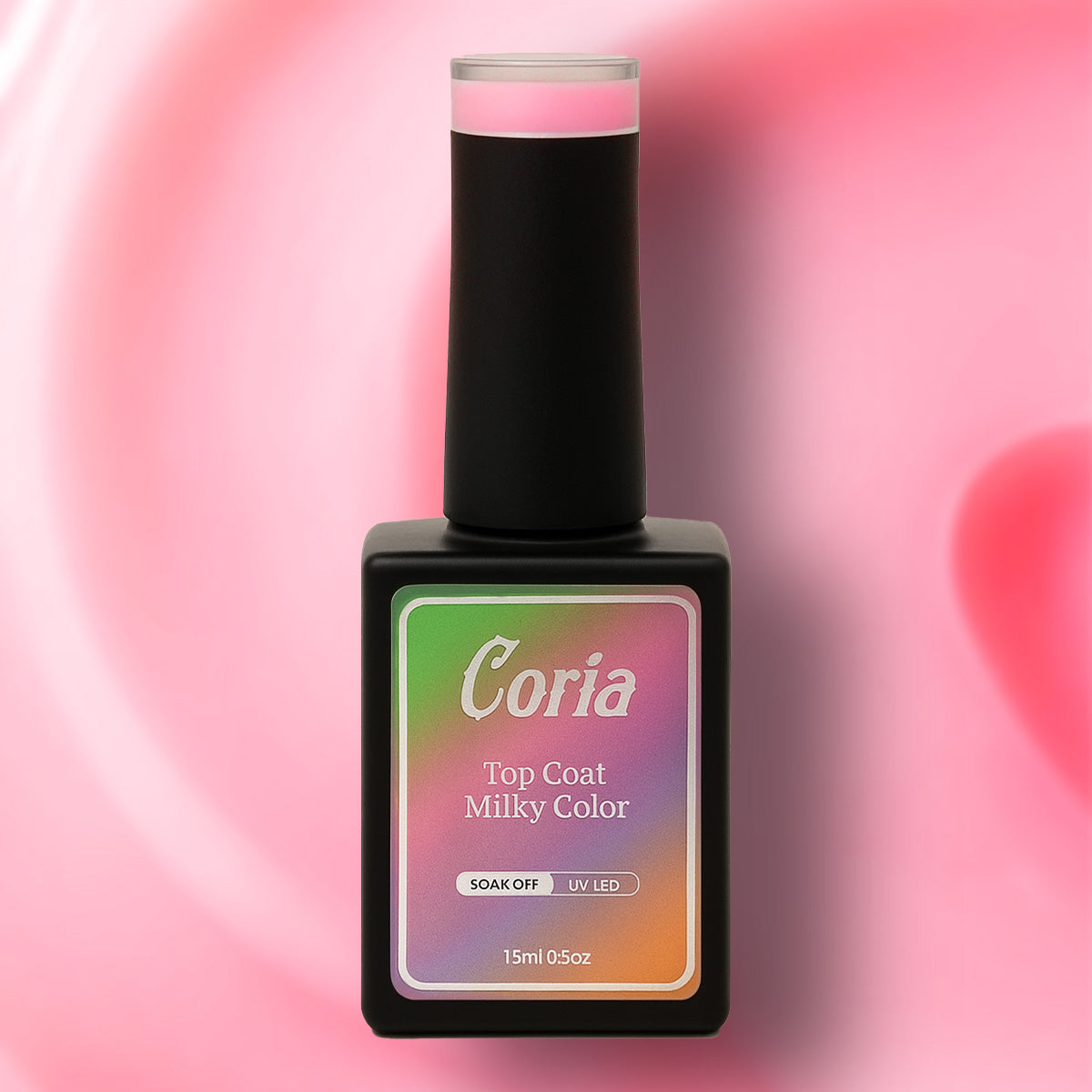 Top Coat Color Milky White Color Coria 15 ml 010
