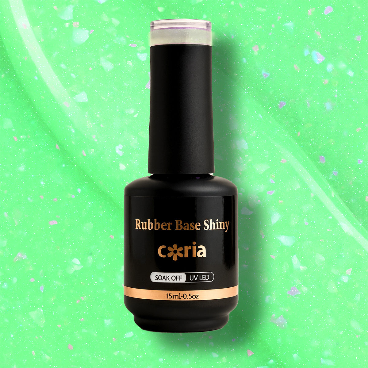 Baza Rubber Shiny Coria 027 15 ml Green Mint