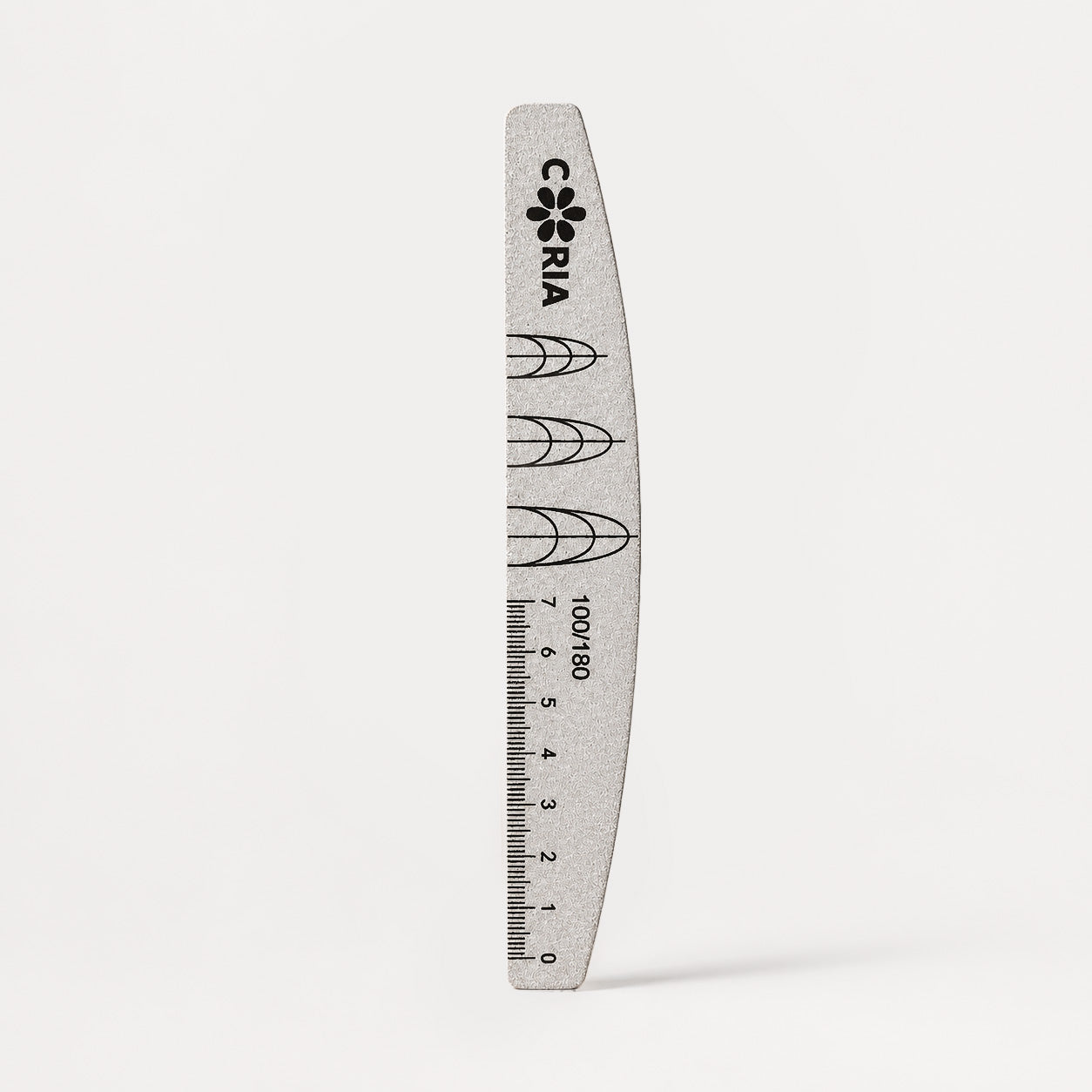 Image of Pila Profesionala Coria Nail Shape Guide 100/180 – Ruler
