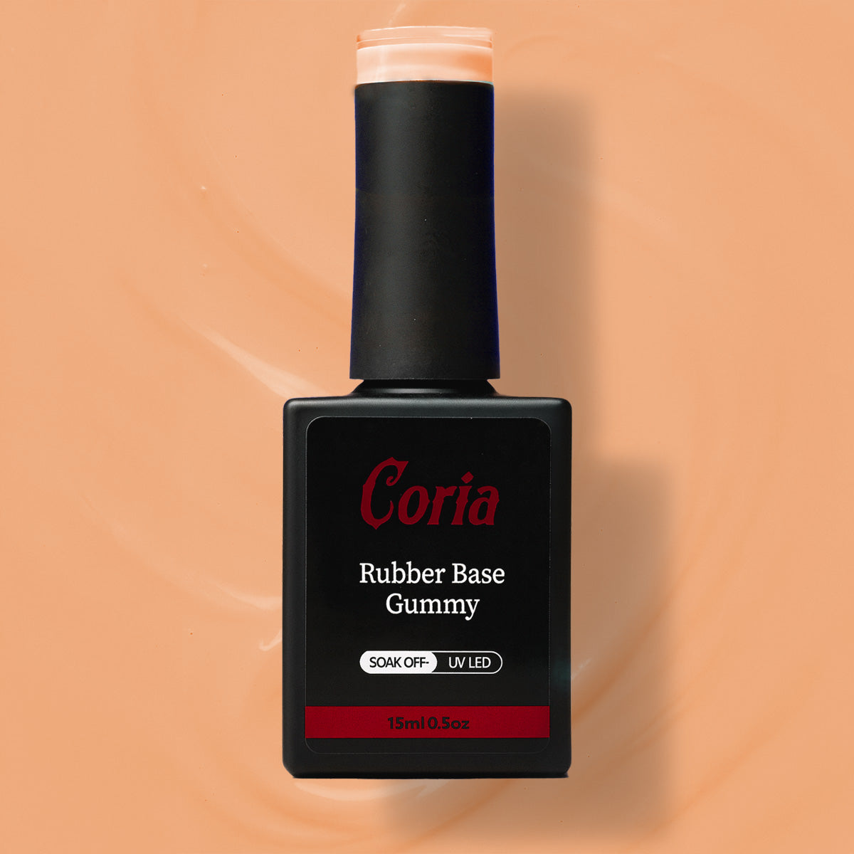 Baza Rubber Gummy Coria 076 Pastel Orange 15 ml