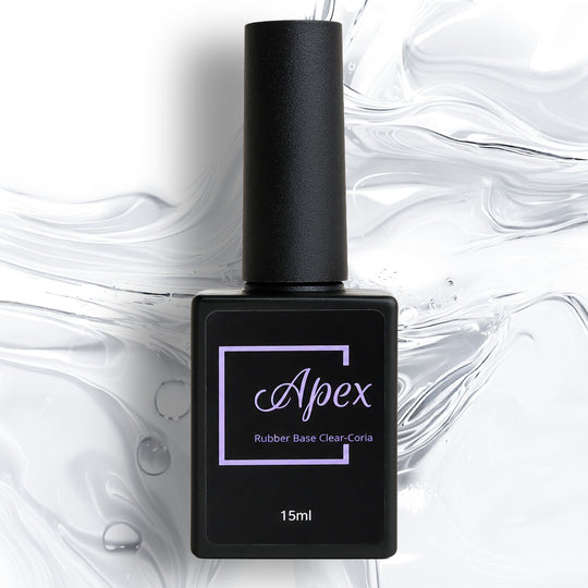Baza Clear Rubber Apex Coria 15 ml – flacon negru cu etichetă Apex