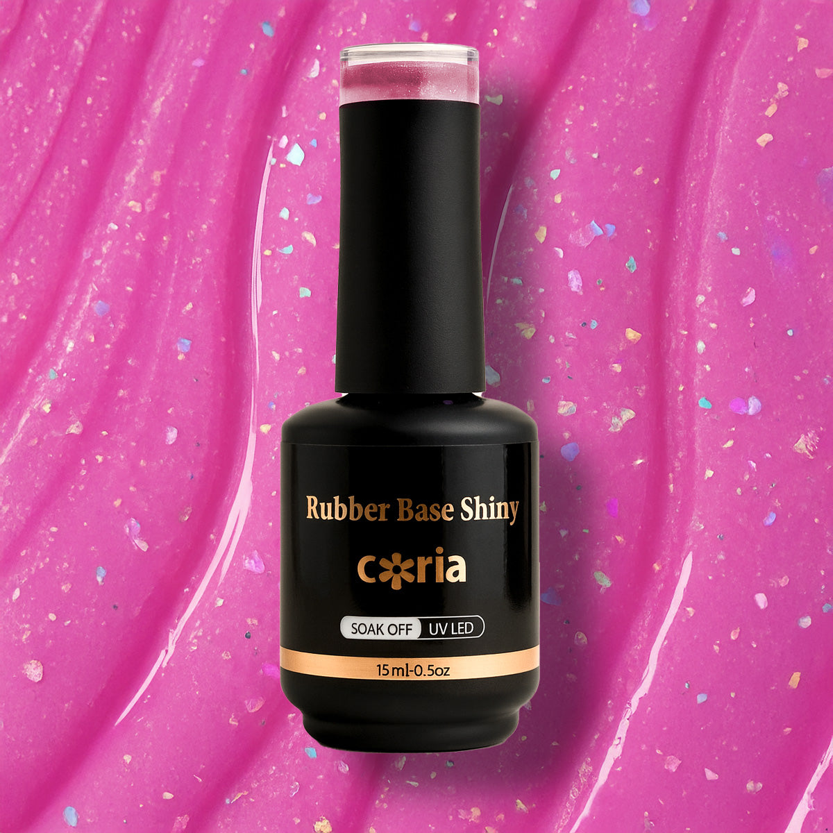 Baza Rubber Shiny Coria 032 15 ml Pink