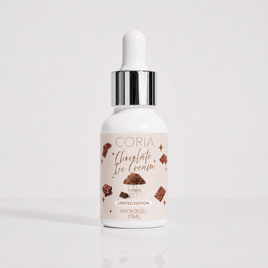 Hydrogel pentru cuticule Chocolate Ice Cream Coria, flacon 15 ml cu pipetă