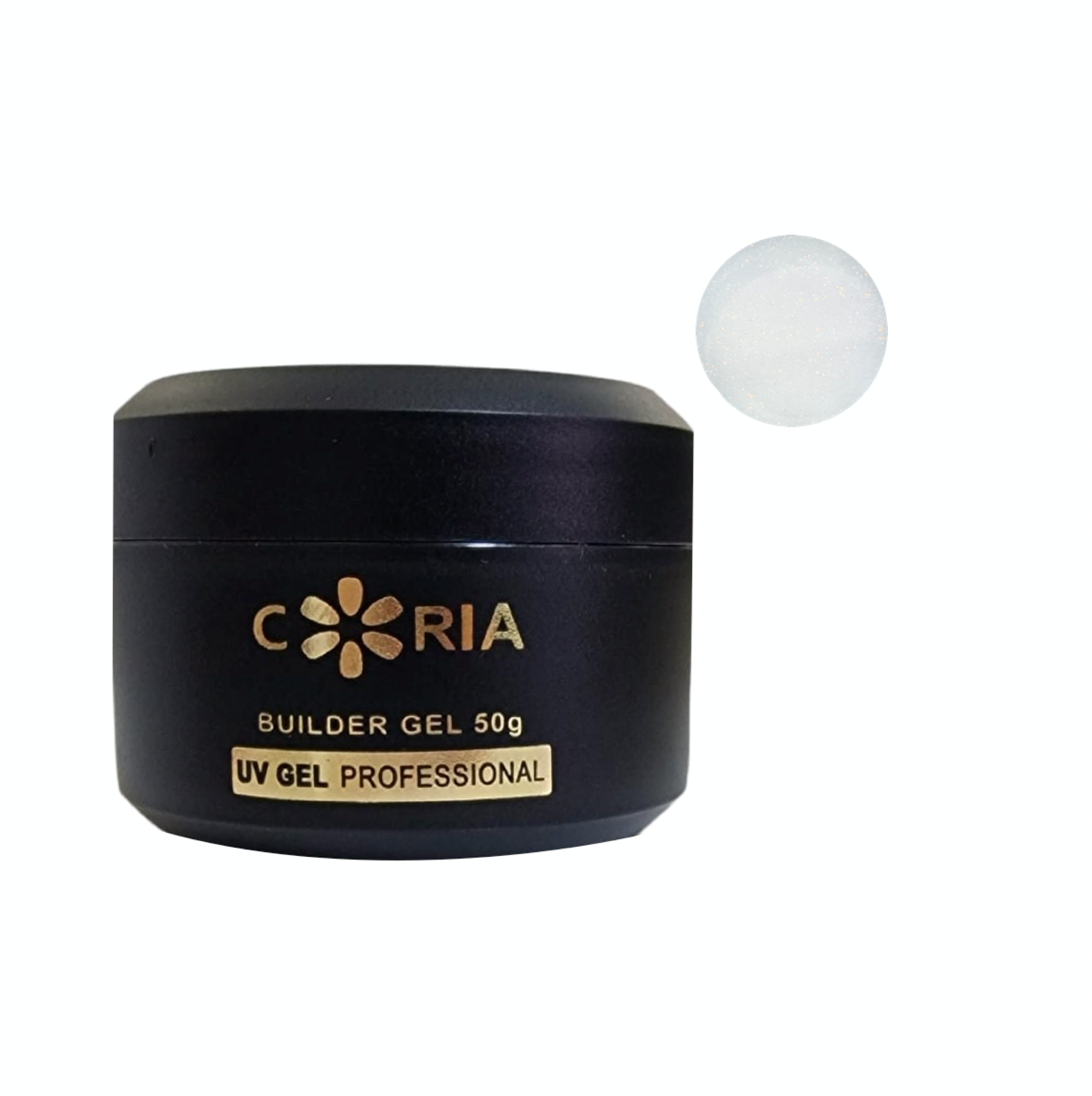 Builder Gel Milky White Glitter extra-fin 50ml Euphoria G 38