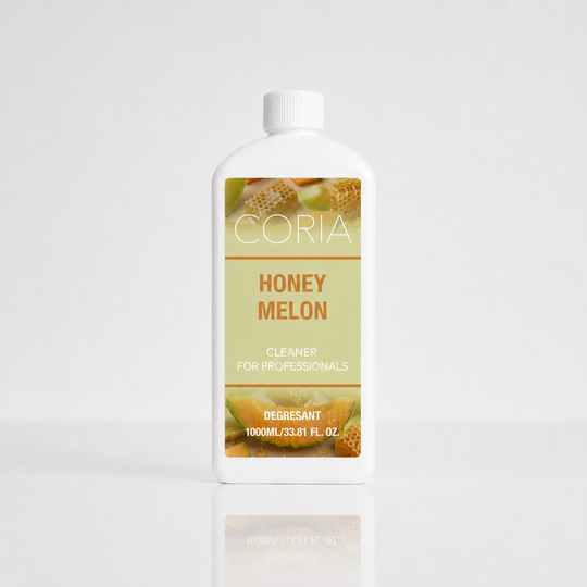 Cleaner Coria Honey Melon 1000 ml – flacon alb cu etichetă galbenă
