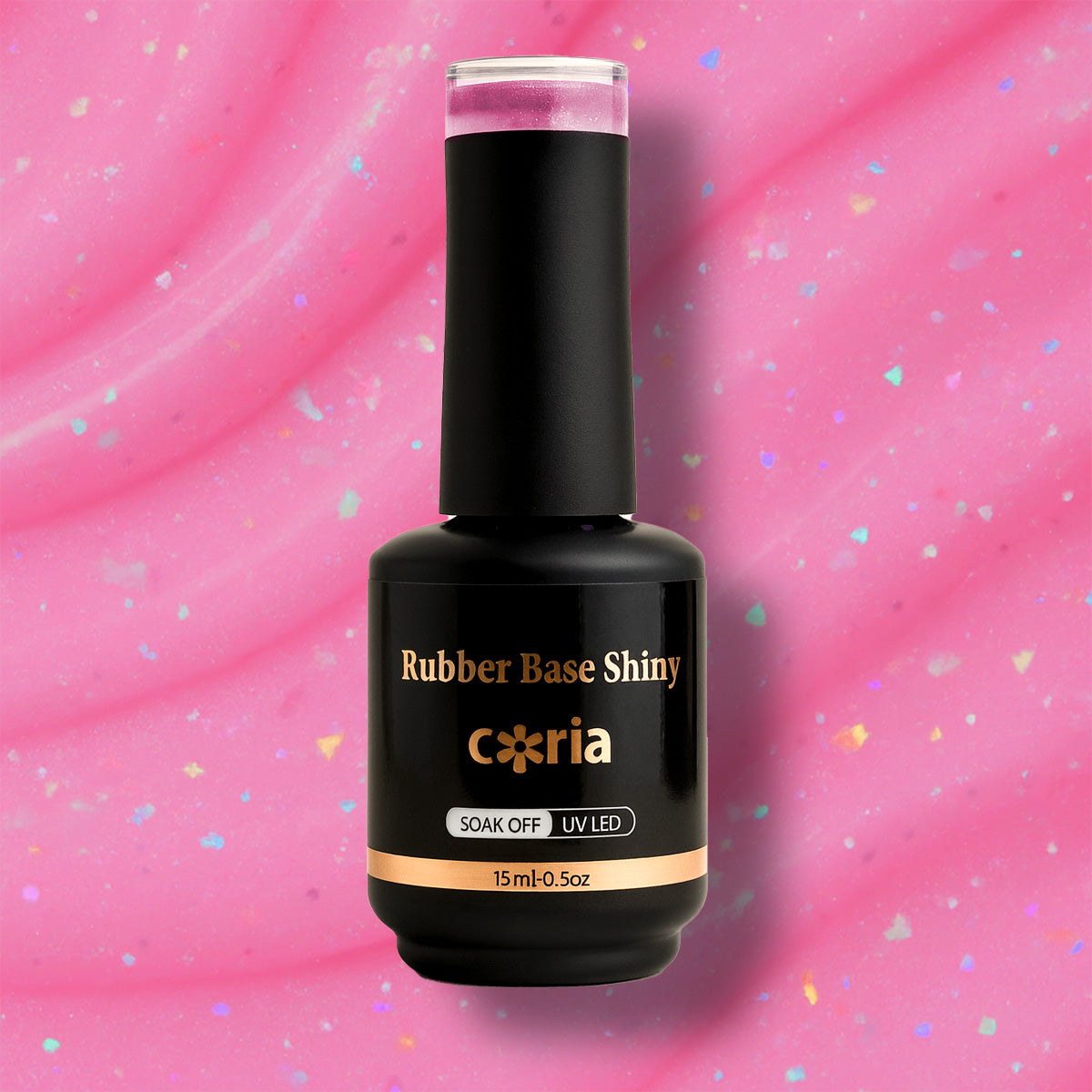 Baza Rubber Shiny Coria 030 15 ml Baby Pink