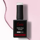 Baza Rubber Gummy Coria 030 Transparent Pink 15 ml – flacon negru pe fundal roz