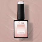 Baza Rubber Gummy Nude 130 Coria, flacon 15 ml pe fundal roz-maro