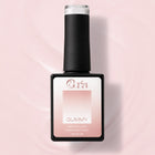 Baza Rubber Gummy Nude 136 Coria, flacon 15 ml pe fundal roz pal