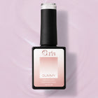 Baza Rubber Gummy Nude 149 Coria, flacon 15 ml pe fundal lila pal