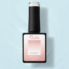 Baza Rubber Gummy Nude 164 Coria, flacon 15 ml pe fundal bleu