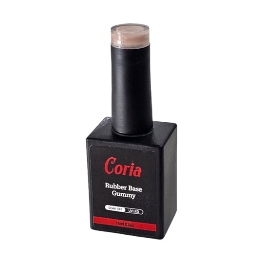 Baza Rubber Gummy Coria 21 15 ml – flacon negru, fundal alb