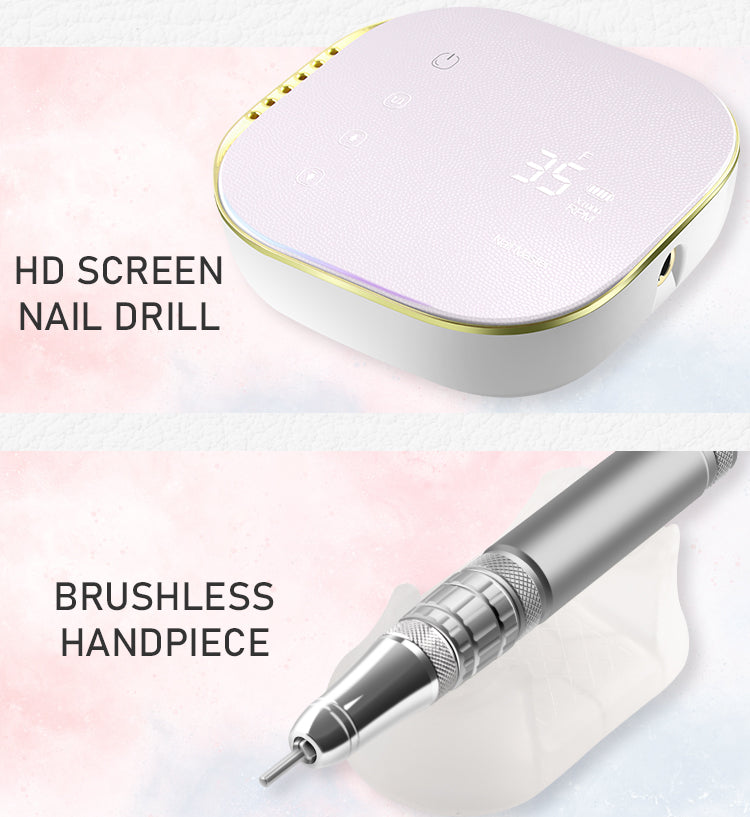 Image of Freza Electrica 54W 35000RPM Pink (touchscreen)
