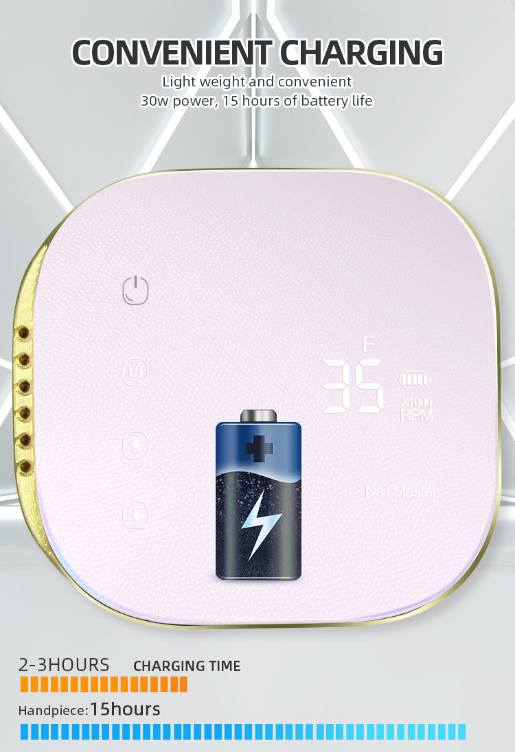 Image of Freza Electrica 54W 35000RPM Pink (touchscreen)