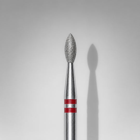 Bit diamantat Precision Flame CORE 2,1 x 5,7 mm, inele roșii