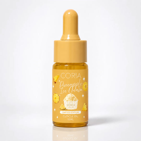 Ulei pentru cuticule Pineapple Ice Cream Coria, flacon 15 ml cu pipetă