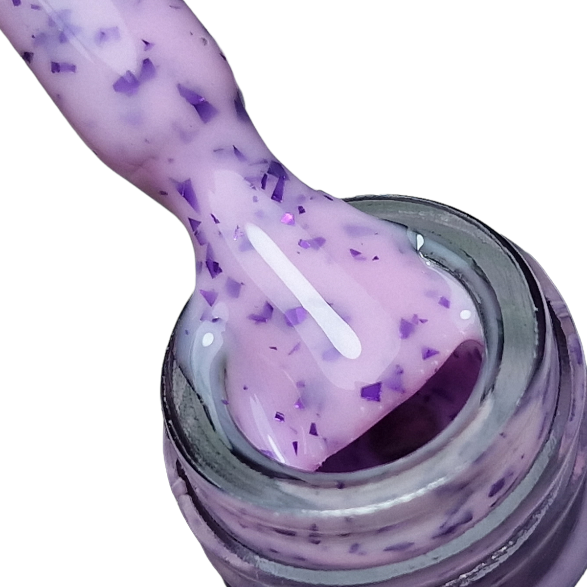Image of Baza Rubber Shiny Coria 023 15 ml Lavanda Confetti