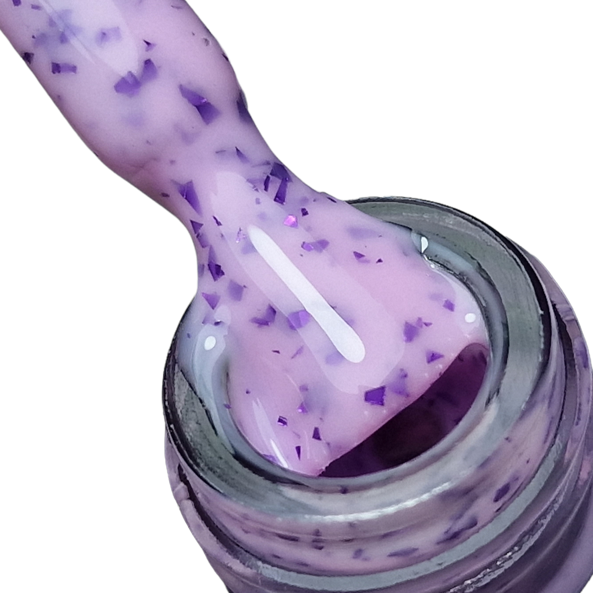 Baza Rubber Shiny Coria 023 15 ml Lavanda Confetti