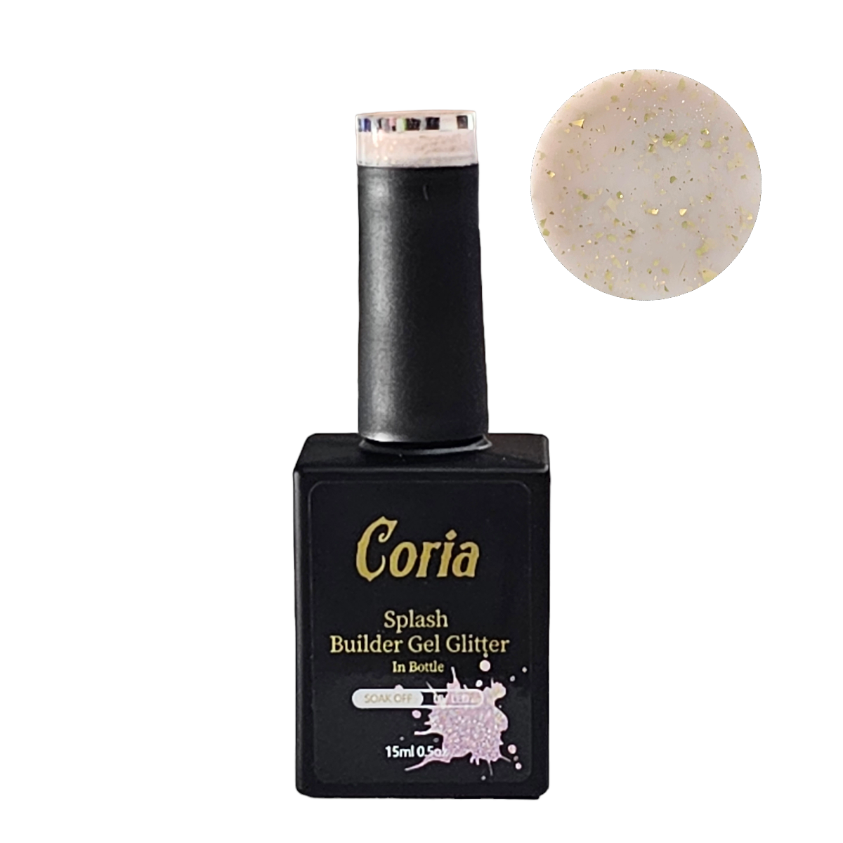 Image of Builder Gel Glitter In Bottle 01 15ml