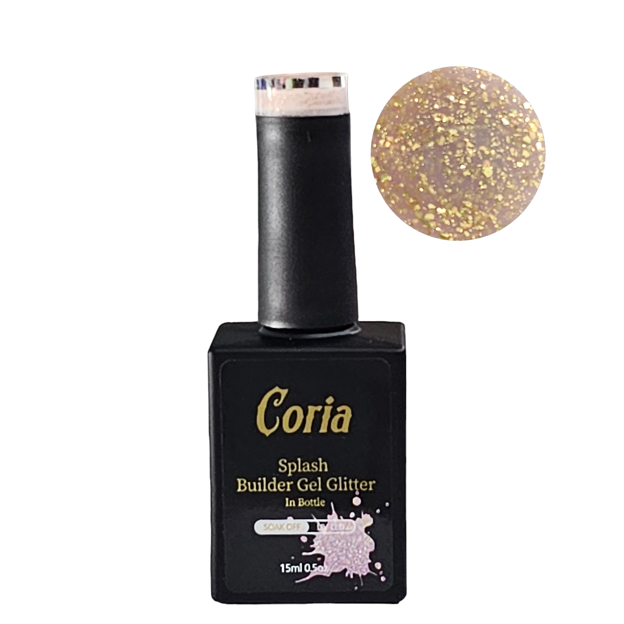 Image of Builder Gel Glitter In Bottle 05 15ml