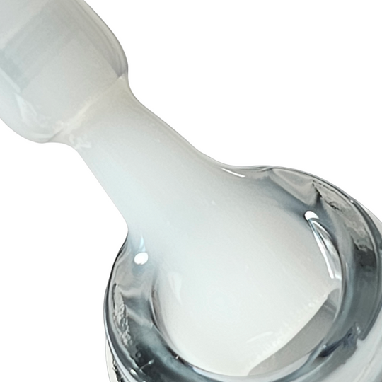 Baza Rubber Gummy Vitraliu Coria Milky White – pensulă cu bază albă translucidă