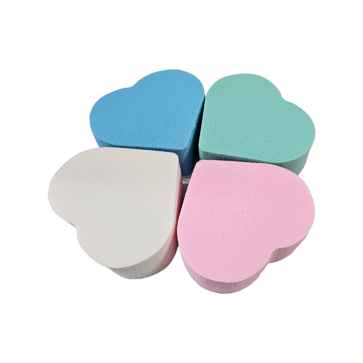 Set 4 Bureti Beauty Blender Water Drop Shape Heart