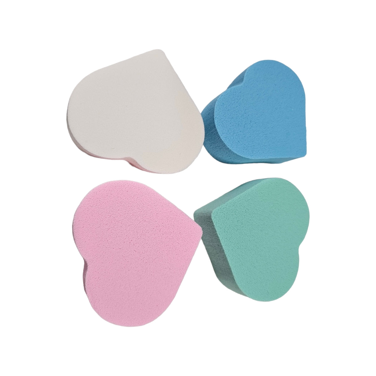Set 4 Bureti Beauty Blender Water Drop Shape Heart