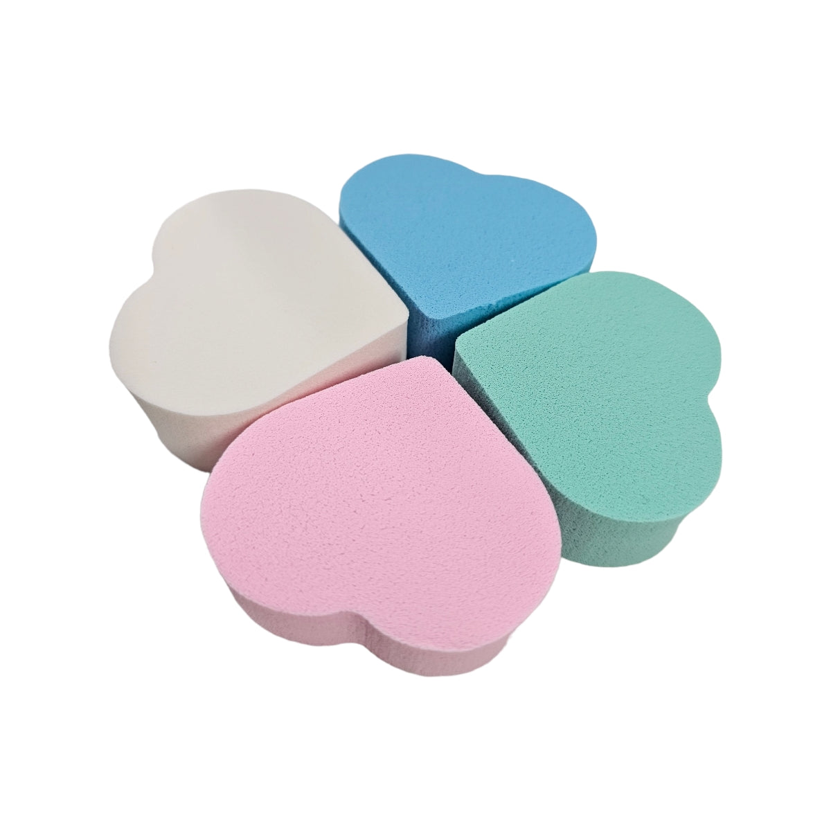 Set 4 Bureti Beauty Blender Water Drop Shape Heart
