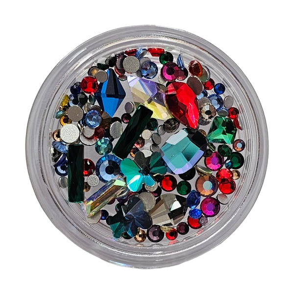 Decor Lux strasuri Cristal multifatetate/diverse forme (multicolor)