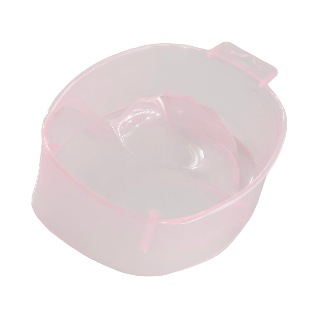 Bol manichiura din plastic Pink Clear