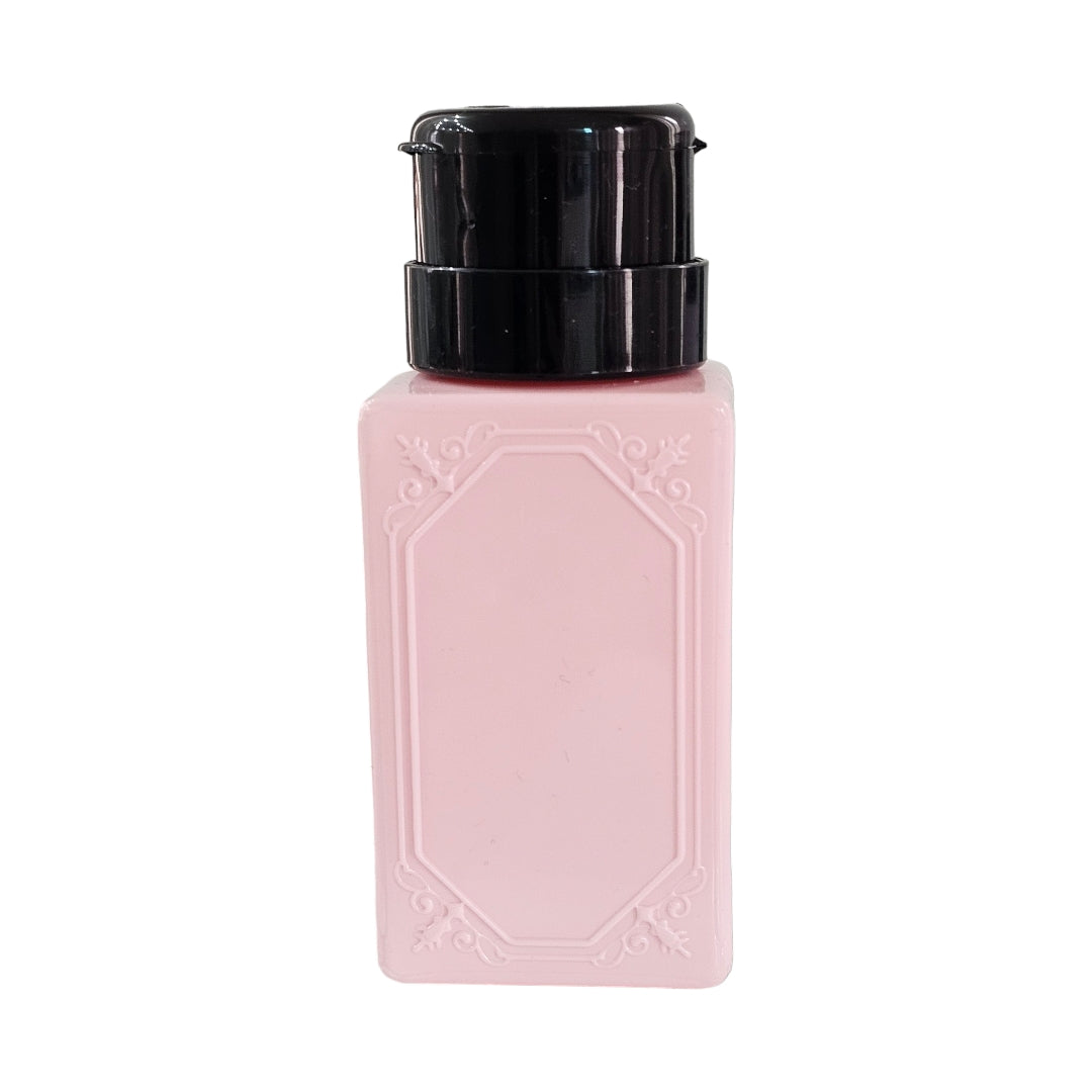 Flacon Din Plastic Square Pink Cu Push 200ml