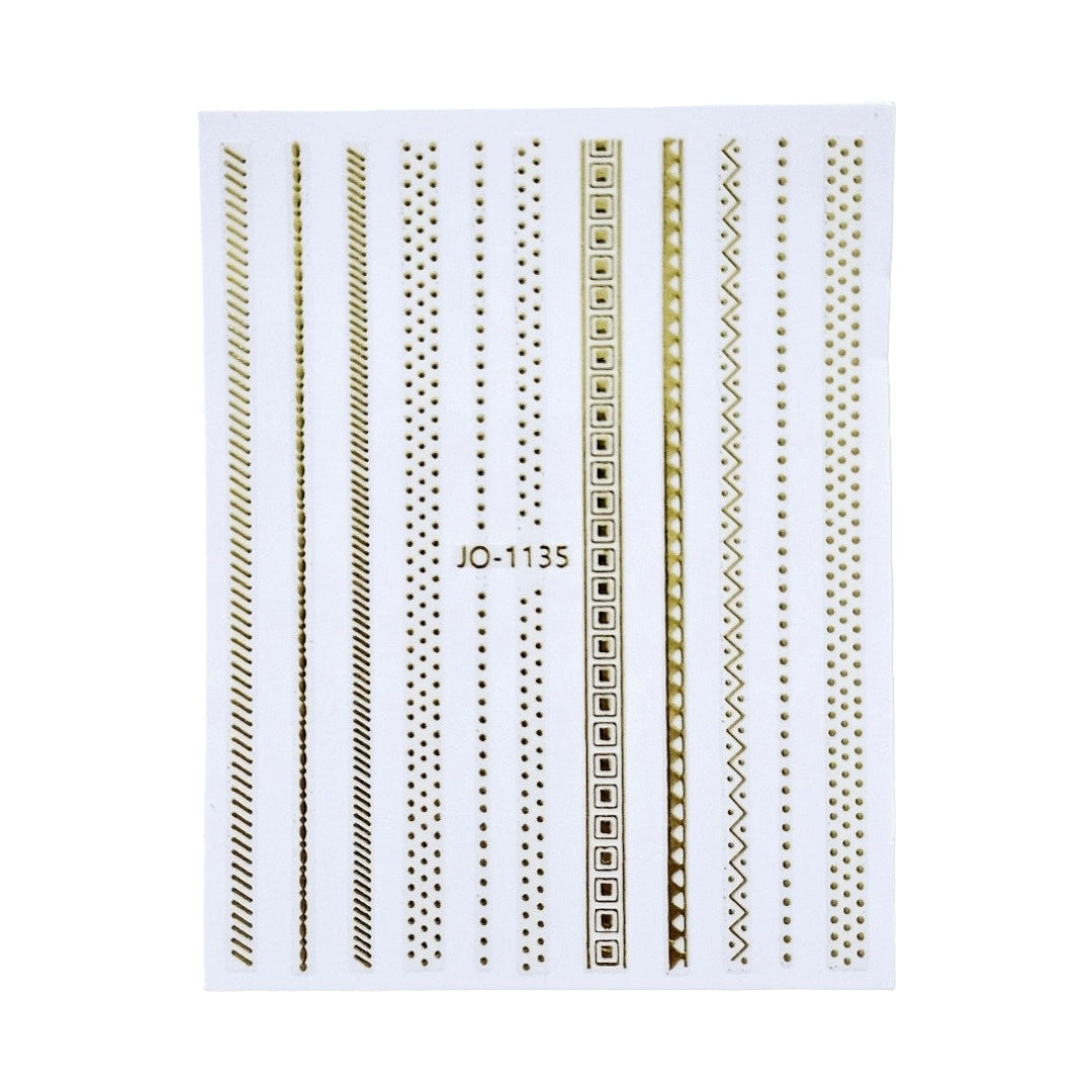 Image of Sticker Unghii Decor Gold 1135